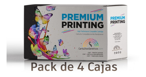 4 Toner Compatible Lexmark 504h, Ms310dn, Ms410dn, Ms610dn