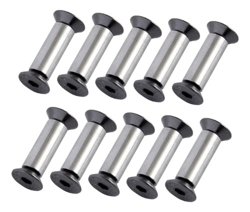 10 Remaches De Cabeza Plana Para Tornillos, Pernos Para