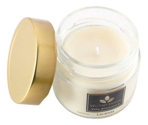 Imagem 3 de 5 de Kit 3 Velas Aromáticas Premium Lavanda 140g 30h Aromatizada