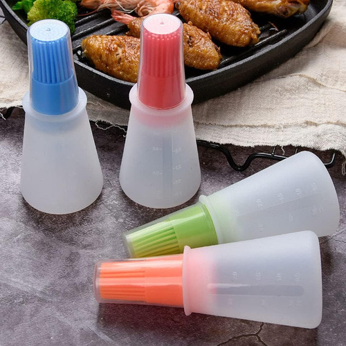4 Cepillos De Silicona Para Botellas De Aceite, Cepillos Par