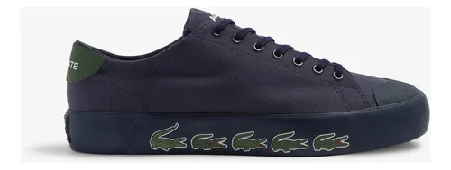 Tenis Casuales Lacoste Original Azul Para Hombre