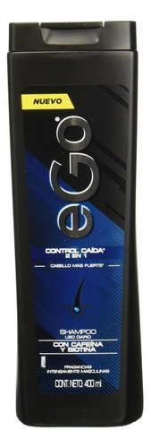Shampoo Ego For Men Control Caída 2 En 1 Cafeína + Biotina