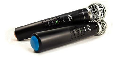 Microfone Kadosh W382m Preto Sem Fio Duplo Cardioide