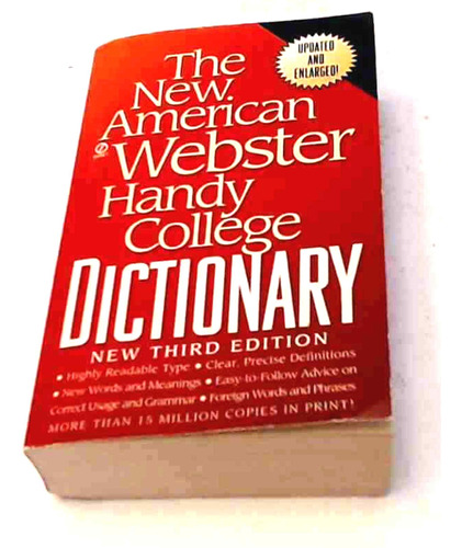 The New American Webster Handy College Dictionary Caba