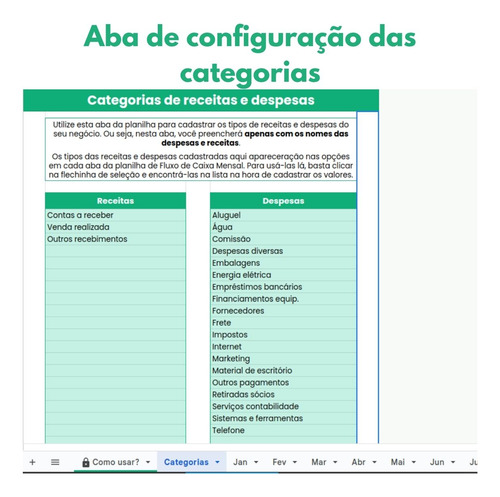 Planilha Fluxo De Caixa Com Dashboard Excel E Google Sheets