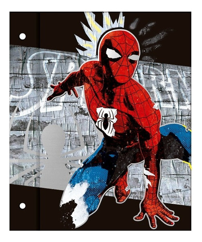 Spiderman Carpeta N°3 Sin Ganchos Hombre Araña Mooving Diseño Spiderman Classic