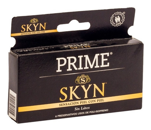 Preservativos Prime Skyn X6 Unidades Sin Latex Mayor Calor