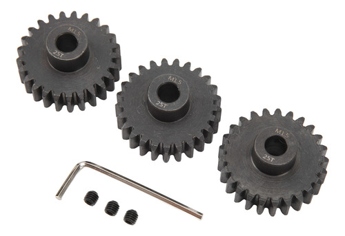 Rc Motor Pinion Gear, 3 Piezas, Juego M1.5 De Acero, 8 Mm, J