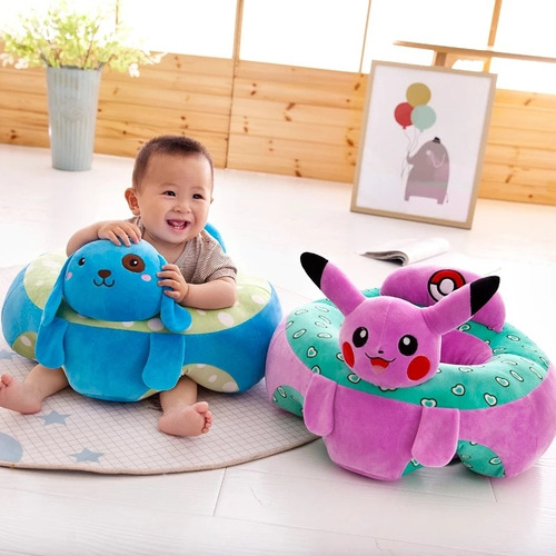 Asiento Para Bebe Pikachu Kawaii Peluche Seguro Envio Gratis Mercado Libre