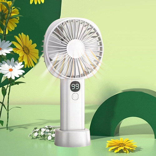 Wpd Ventilador De Mano Recargable 5 Gear Mute Soporte