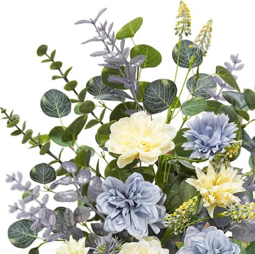 Flores Falsas Krissing En Florero, Arreglo De Flores Falsas