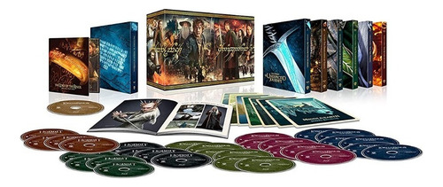 Señor Anillos + Hobbit Trilogias Collectors Box 4k Uhd + Br