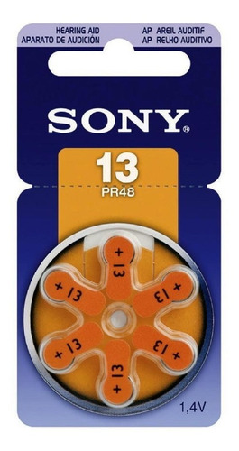 Pilas Sony Para Audifonos De Sordera  Número 13