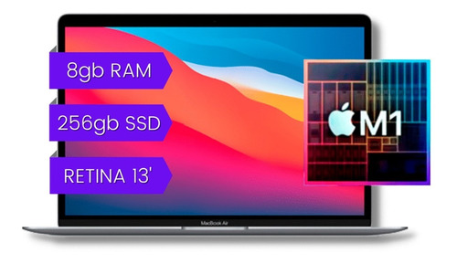 Apple Macbook Air M1 13,3 Pulgadas 8gb Ram 256gb Disco Ssd 