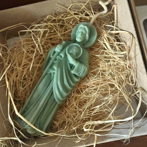 Molde San Judas Tadeo 10 Cm Silicona Vela Jabon Resina 3d