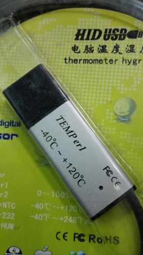 Termometro Higrometro P/pc Usb Laptop Asch