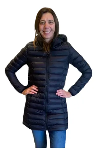 comprar Campera Inflable Mujer Importada Premium Larga Canelón 