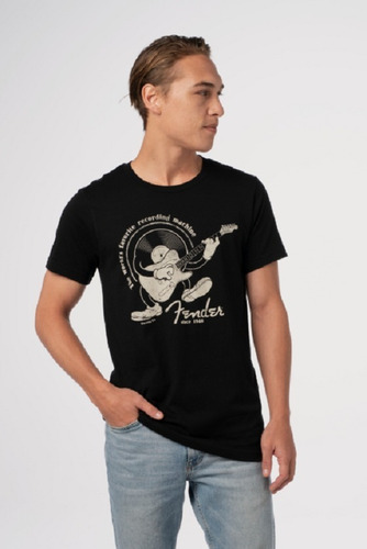 Camiseta Masculina Fender Recording Machine Original