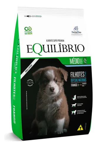 comprar Ração Cães Equilibrio Filhote Medio Porte 15kg