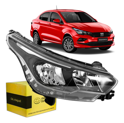 Farol Direito Cronos 17 2018 2019 20 2021 22 2023 2024 C/led