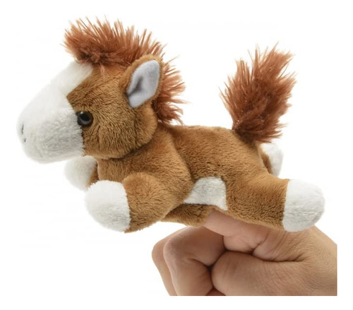 Unipak Hsp - Marioneta De Dedo De Peluche Con Caballo Manch.