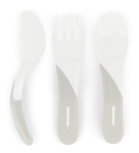 Set De Cubiertos Twistshake 6+m - Blanco