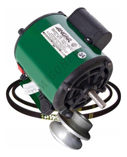 Motor Para Hormigoneras Trompitos 500w + Polea + Correa A 31