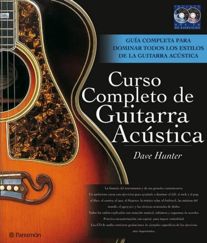 Libro  Curso Completo De Guitarra Acústica  -(1 Vol. + 2 Cd)