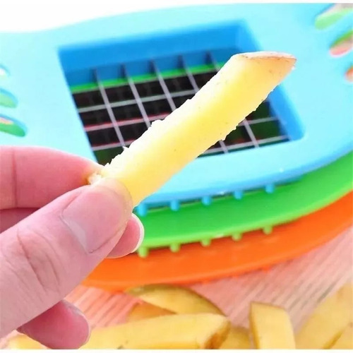 Cortador Papas Fritas Baston Acero Cocina Utensilio Pack X10