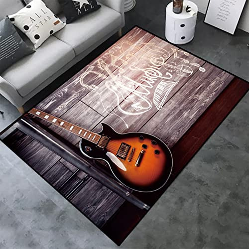 Alfombra Diseño De Guitarra Movimiento - Alfombra De C...