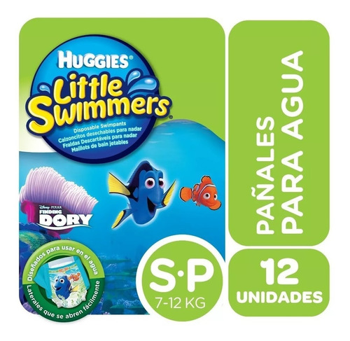 12 Pañales Huggies Little Swimmers Pequeño