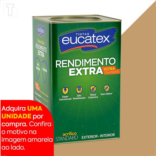 Tinta Latex Eucatex Rendimento Extra Camurca 18l Cor Camurça