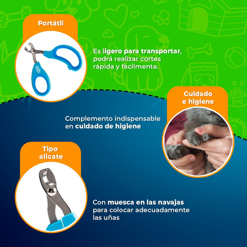 Tijera Cortauñas Para Gato Corta Uñas Grande Fancy Pets