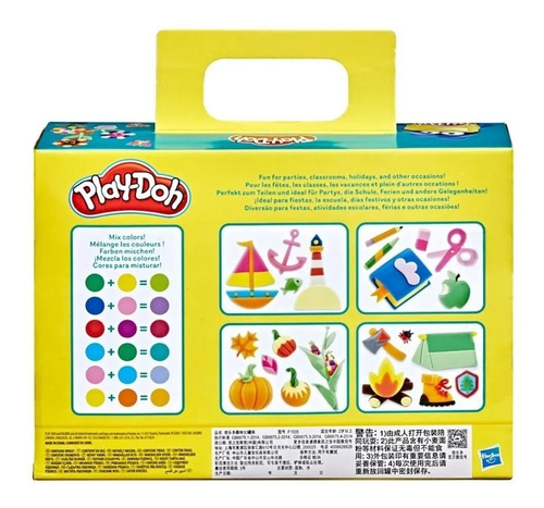 Imagen 4 de 7 de Play Doh Super Pack De Masas X50 Potes De Colores F1535 Ed