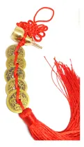 Comprar Colgante 5 Monedas Chinas Feng Shui Con Calabaza Wu Lou