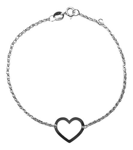 Pulseras Plata Hombre Mujer Corazon Pareja Novia San Valenti