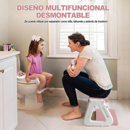Baño Asiento Entrenador Adaptador C/ Escaleras Infantil
