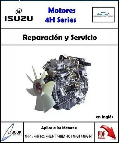 Manual Motor Isuzu Npr Nkr Encava 4hf1 4hg1 4he1 Tc 4hg1 T