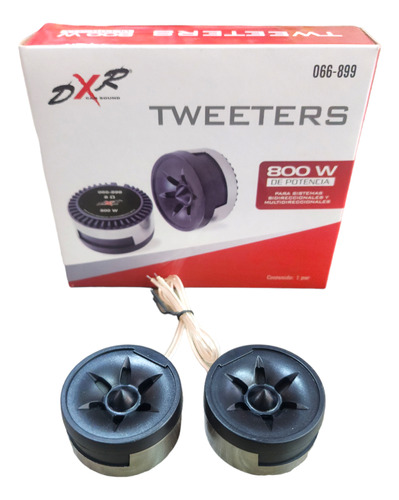 Juego De Tweeters Tipo Domo Para Auto 800w 066-899 