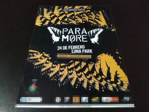 (pd415) Publicidad Clipping Paramore Luna Park * 2011