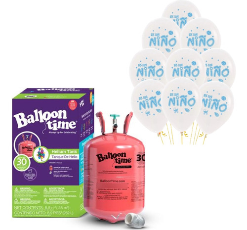 Garrafa De Helio Alta Pureza + Globos Sempertex De Regalo