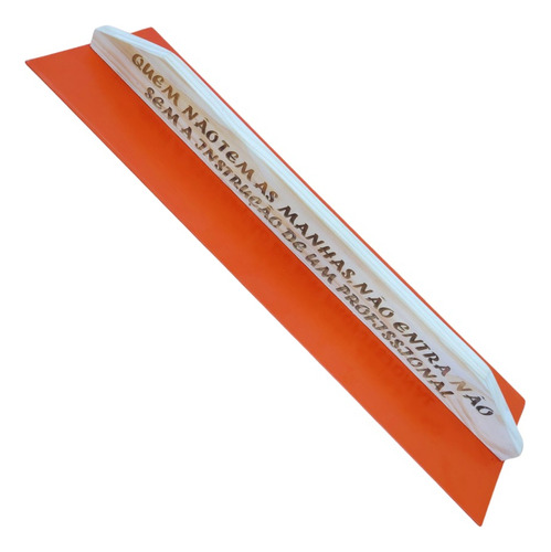 Desempenadeira Artesanal Madeira Pvc Para Gesso 65 Cm 