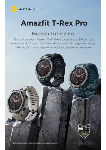 Smartwatch Amazfit Sport T-Rex Pro 1.3 caja 47.7mm de