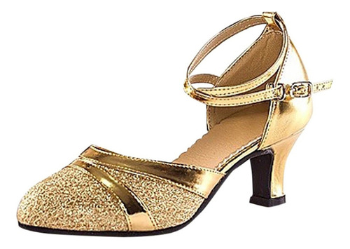 Zapatos De Tacón Para Mujer Fiesta Bailarina Tango Latin [u]