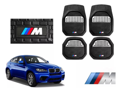 Tapetes 4pz Bandeja 3d Logo M-series Bmw X6 2008 A 2014