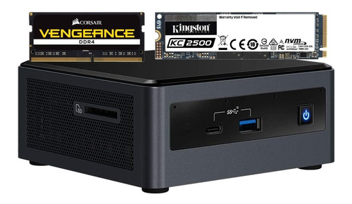 Mini Pc Intel Nuc 10 Core I7 Nuc10i7fnh Ssd M.2 500gb 16gb P