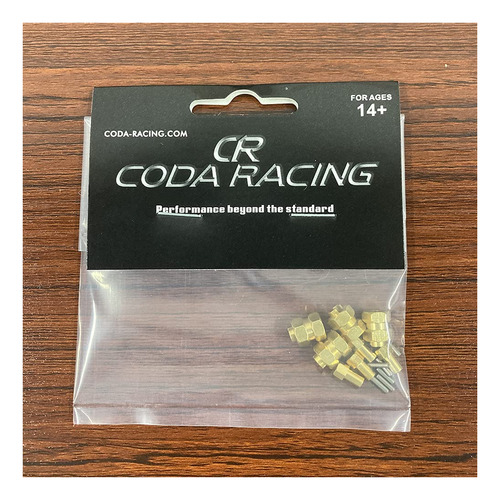 Coda Racing 4 Unidades De Latón Extendido 0.276 In Hexagonal