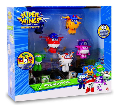 Super Wings | Paquete De 10 Mini Figuras Transformables