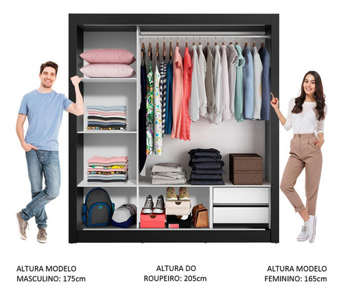 Ropero Closet Madesa Lyon 3 Puertas Con Espejos N