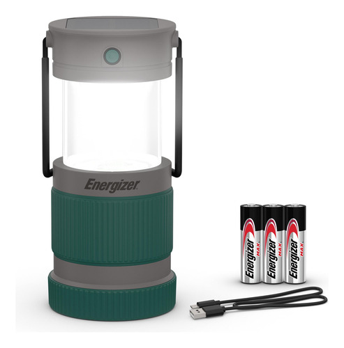 Linterna Híbrida Solar Y Recargable Para Camping Ipx4